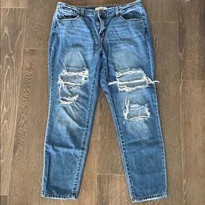 Distressed Boyfriend jeans sz. 12